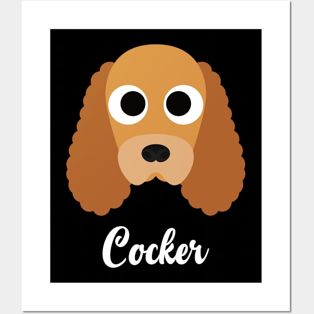 Cocker - English Cocker Spaniel Wall Art by DoggyStyles